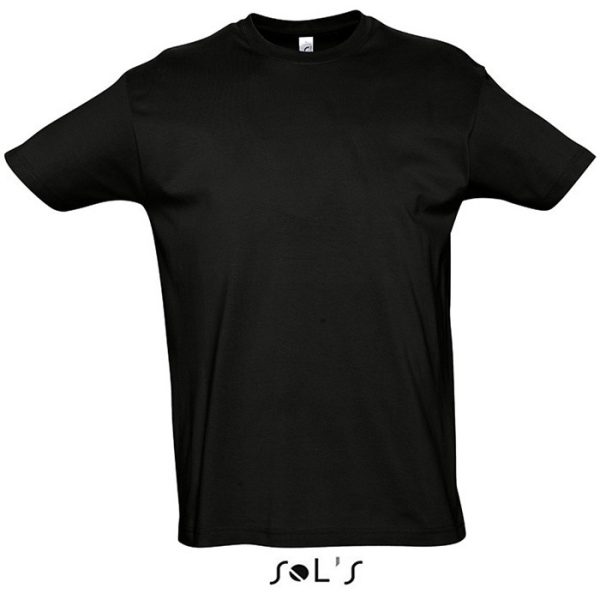 Sol's Imperial 11500 tricou bumbac  - Negru  - XXL